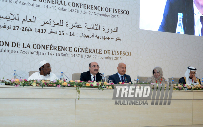 The 12th session of the General Conference of the Islamic Educational, Scientific and Cultural Organization (ISESCO) kicked off in Baku. Azerbaijan, Nov.26